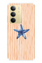Realme C75 Compatible Starfish Patterned Transparent Phone Case