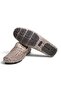 Mink Silvery Crocodile Mink Color Laceless Genuine Leather Men's Shoes - 3