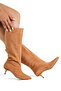 Women's Low Heel Pointed Toe Flat Boots - 2