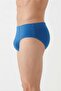 Pack of 5 Cobalt Blue 100% Cotton Comfortable Fit Men's Slip Briefs - with Sleep Band Gift - 4