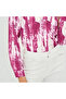Women's Pink Tie-dye print Long Sleeve Shirt - 4