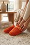 Women's Plush House Slippers – Warm Winter House Slippers with Buckle and Fur - 4