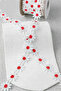 Daisy Patterned Batik Red Guipure Lace Ribbon-Applique-Decoration- 2.5 cm Width- 9 Meters