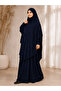 Afghan Takar Sharif Medina Silk Double Hijab Set with Veil and Without Veil - 2