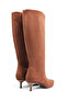 Women's Low Heel Pointed Toe Flat Boots - 5