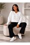 Women's Acrylic Knitwear Jacket Double-Breasted Collar Double Row Gold Buttons Stylish Short Knitwear Jacket - 4