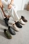Women's Brown Lace-Up Thermo Sole Comfortable Sports Shoes - 7