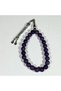 Natural Stone Prayer Beads & Bracelet Set – with Wooden Box - Purple Agate Stone - 3