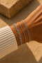 Men's Steel Detailed 3-Piece Bracelet Set Combination - 2