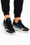 Knitwear Poly Sole Smart Lace-Up Children's Sports Shoes Black - Blue - 3