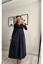 Belted Long Sleeve Camisole Dress with Tencel Skirt - 6