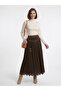 Pile Detailed Skirt 3905 - 3