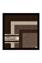 Patterned Twill Scarf Mix Brown - 6