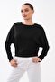 Women's Boat Neck Bat Sleeve Modal Sweatshirt 265139 - - 3