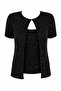 Black Sequin Double Suit - 1661 - 2