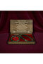 Natural Stone Prayer Beads & Bracelet Set – with Wooden Box - Green Agate Stone