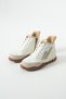 Women's White Lace-Up Thermo Sole Comfortable Sports Shoes - 4