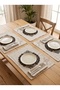 Lace Placemat Set of 4 Supla Black – Stylish Decorative American Serving, Round Lace Table and Tableware Placemat - 3