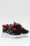Children's Velcro Smart Lacing Sports Shoes Black - Red - 4