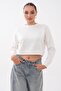 Women's Fashion Crew Neck Short Sweatshirt 265138 - 2