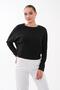 Women's Boat Neck Bat Sleeve Modal Sweatshirt 265139 - - 2