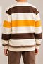 Boys' Striped Patterned School Daily Tracksuit Set Esf7036 - 6