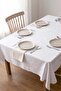 White Drop Pattern Liquid Repellent Stain-Resistant Tablecloth 160X220 cm - 5