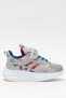 Children's Velcro Smart Lacing Sports Shoes Gray - Blue