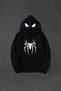 Lover Couple Combination Spiderman Chest and Hood Printed Design Hooded Sweatshirt Set of 2 - 2