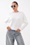 Women's Boat Neck Bat Sleeve Modal Sweatshirt 265139 - - 2