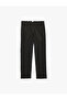 Cotton High Waist Slim Fit Polka Dot Cigarette Pants with Pockets