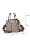 Women's Coffee Geometric Handbag - 5