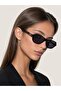 Unisex Rectangular Sunglasses Black Frame Smoked Glass Montes C1 - 2
