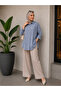 Women's Cotton Pocket Oversize Comfortable Fit Long Sleeve Shirt - 5