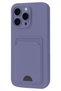 Zngzrmll iPhone 16 Plus Case Kelvin Silicone with Business Card Holder (172835) - Lilac