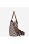 Women's Coffee Geometric Handbag - 3