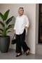 Women's Cotton Pocket Oversize Comfortable Fit Long Sleeve Shirt - 6
