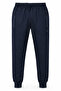 Men's 3-Pocket Elastic Leg Two-Thread Sweatpants 24709 Navy Blue - 2