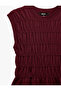 Regular Fit Sleeveless Crew Neck Gathered Knitwear Blouse - 7