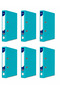 5 Narrow Plastic Folders A4 Folders - 3
