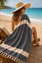 Diamond Peshtemal 100% Cotton Fringed - 90X170 Size Beach Pool Spa Sports Sauna Travel Towel - 2