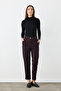 Canvas Mom Pants - Brown - 5