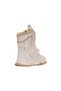 Velcro Smart Lace-Up Furry Girls' Boots Beige - 3