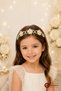 Children's Crown with Pearls and Floral Detail Elegant Hair Accessory - 3