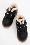 Velcro, Fur-Lined, Rubber Non-Slip Sole Children's Boots Black - 5