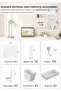 Pegboard Combination Kit, Wall Mounted Storage Set with 4 Pegboards & 18 Accessories Modular Hanging - 2