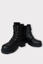 Girls' Boots with Fur Inside and Zipper Black - Smoked - 3