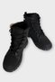 Cold-Proof Girls' Boots with Teddy Bear and Zipper, Black - 4