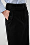 Midi Canvas Skirt - Black - 6