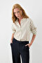 Striped Lyocell Shirt - Ecru - 2